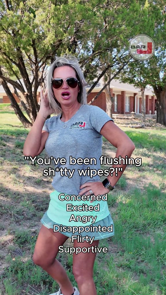 We've got one question... 👀 You've been flushing sh*tty wipes?! 🚽😂 Brittany says it every way imaginable, but the message stays the same: those "flushable" wipes can cause some seriously expensive septic problems. Do your tank (and your wallet) a favor... stick to toilet paper and leave the wipes in the trash. 🗑️